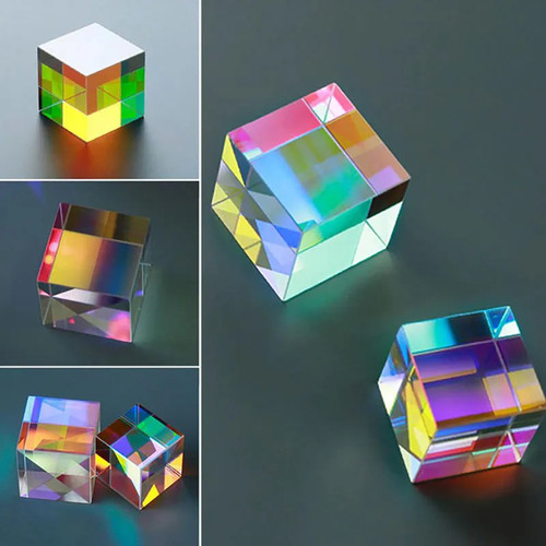 Optical glass cube - glass, dichroic