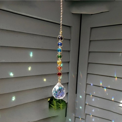 Crystal suncatcher rainbow - suncatcher,