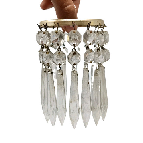 Vintage crystal chandelier - vintage,