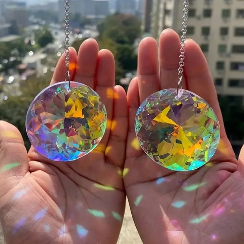 2pcs round crystal - round, sun