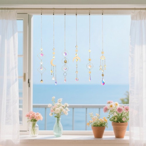 Gold piece prism crystal - gold,