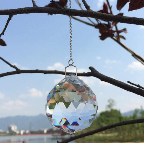 20mm crystal ball suncatcher - crystal,