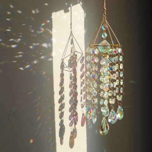33cm moon prism crystal sun - moon,